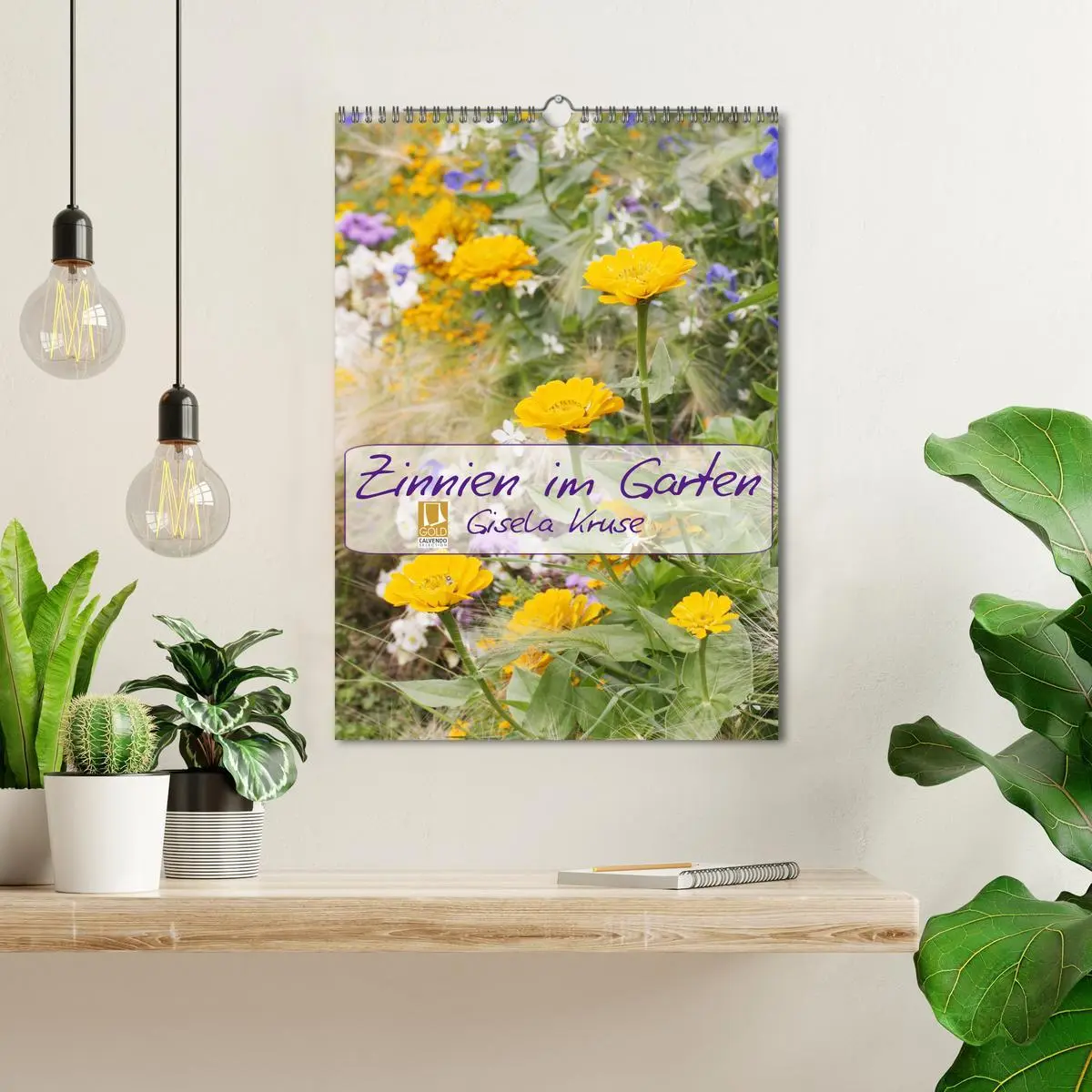 Bild: 9783516406900 | Zinnien im Garten (Wandkalender 2026 DIN A3 hoch), CALVENDO...