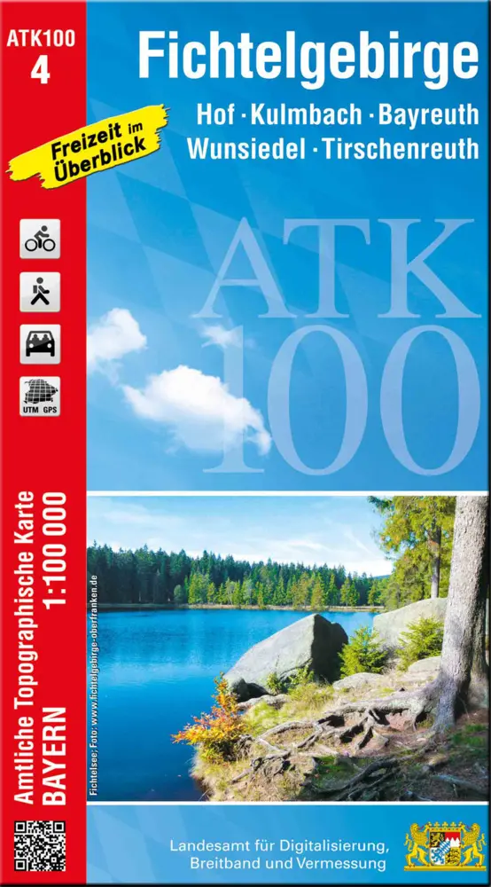 Cover: 9783899336900 | Fichtelgebirge 1:100 000 | Digitalisierung | (Land-)Karte | Deutsch