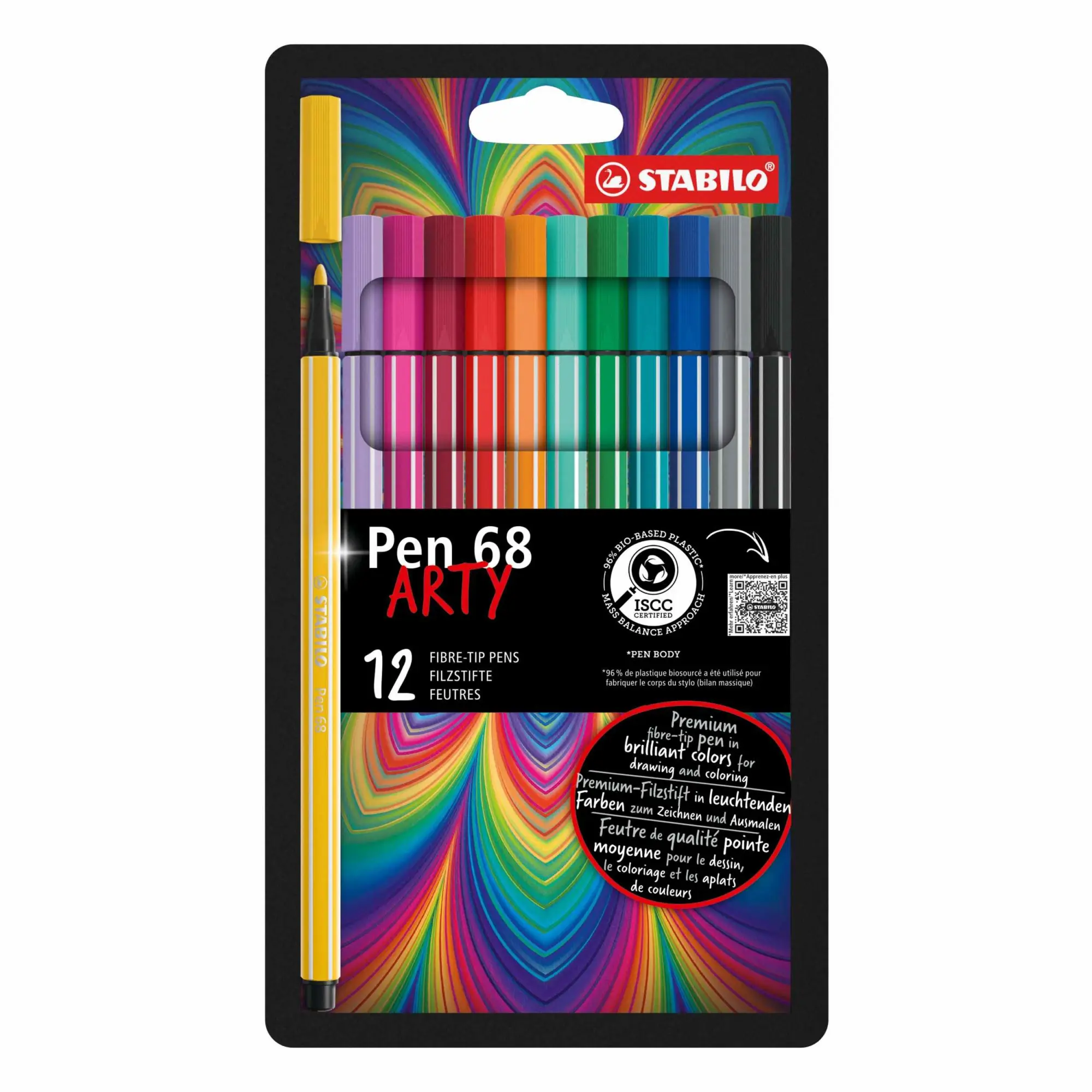 Cover: 4006381547000 | STABILO Filzstifte Pen 68 Arty, 12er Set | STABILO Pen 68 ARTY | 2019
