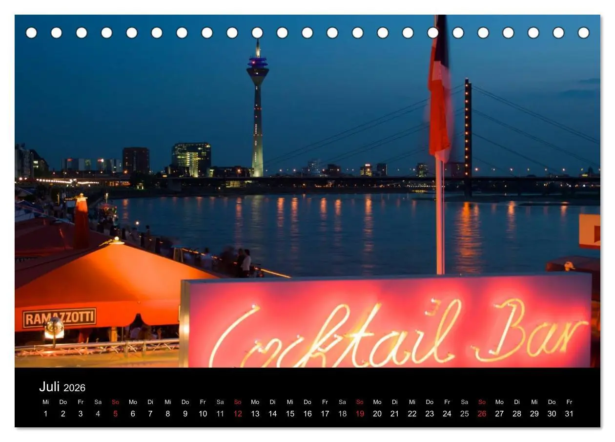 Bild: 9783516157000 | Düsseldorf 2026 (Tischkalender 2026 DIN A5 quer), CALVENDO...