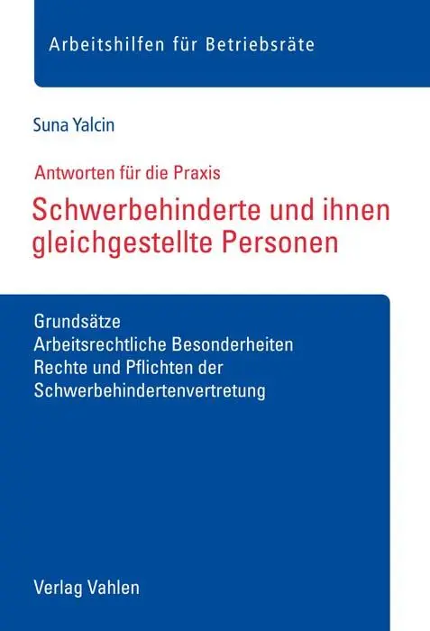 Cover: 9783800667000 | Schwerbehinderte und ihnen gleichgestellte Personen | Suna Yalcin