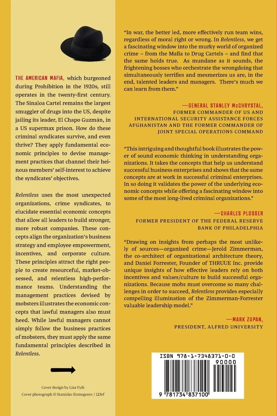Rückseite: 9781734837100 | Relentless | The Forensics of Mobsters' Business Practices | Buch