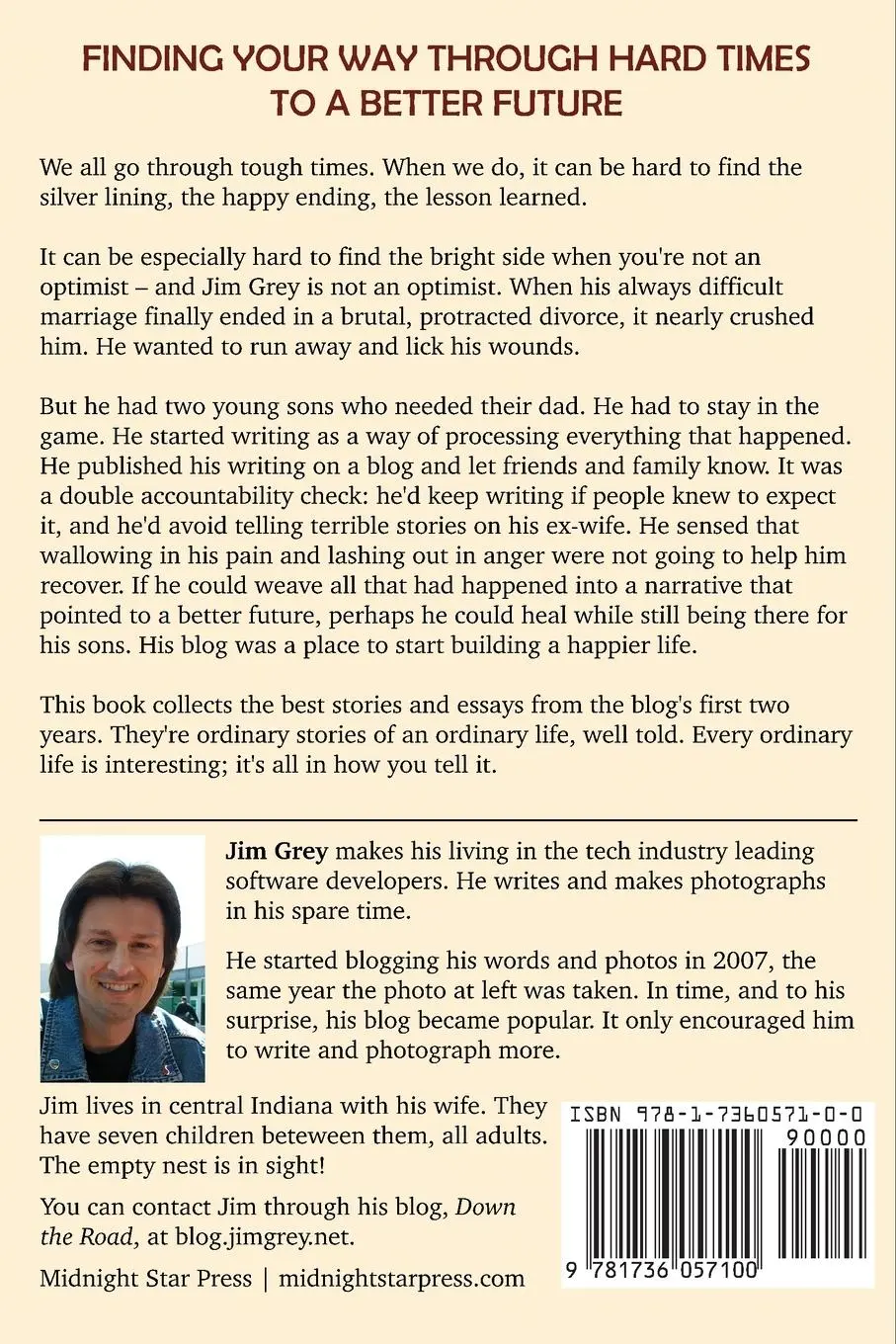 Rückseite: 9781736057100 | A Place to Start | Stories and Essays from Down the Road | Jim Grey
