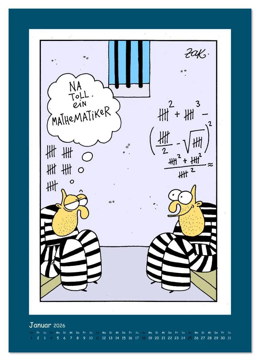 Bild: 9783516457100 | Na Toll! Comics von Martin Zak (Wandkalender 2026 DIN A3 hoch),...