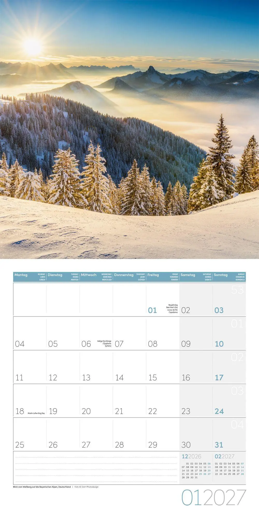 Bild: 9783838447100 | Magie des Lichts Kalender 2027 - 30x30 - Art12 | GmbH | Kalender