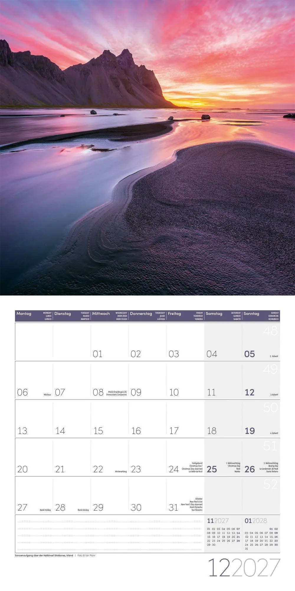 Bild: 9783838447100 | Magie des Lichts Kalender 2027 - 30x30 - Art12 | GmbH | Kalender