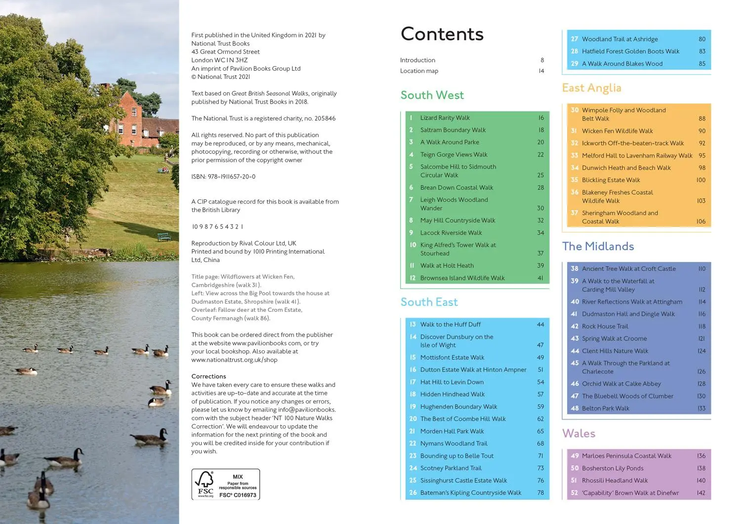 Bild: 9781911657200 | 100 Nature Walks | National Trust | Taschenbuch | Englisch | 2021