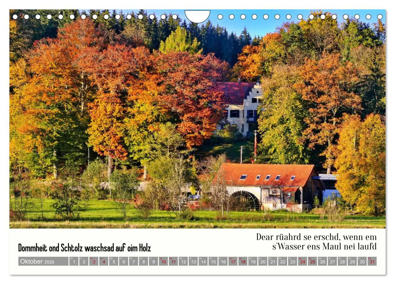 Bild: 9783457287200 | 03 Schwäbische Sprichwörter - Dös au no! (Wandkalender 2026 DIN A4...
