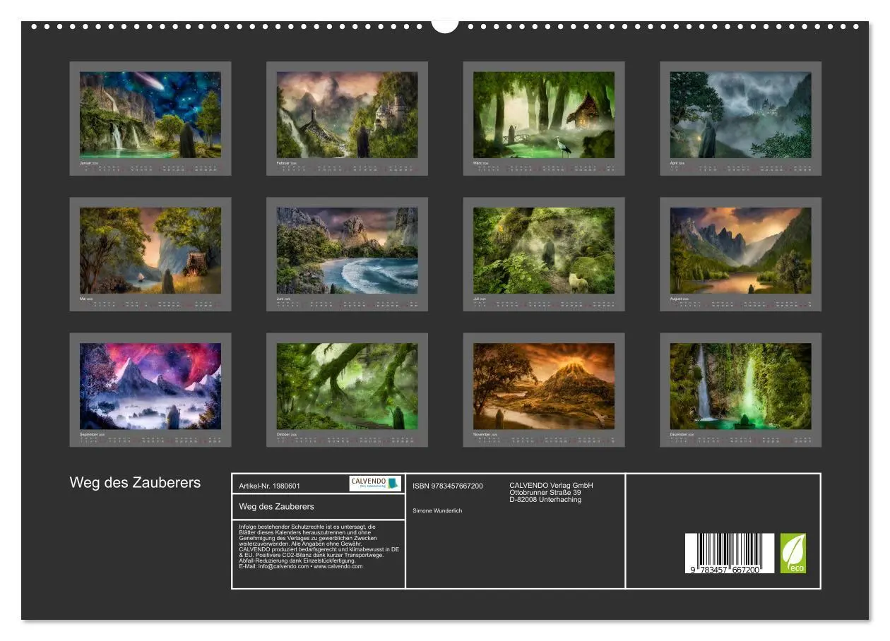 Bild: 9783457667200 | Weg des Zauberers (hochwertiger Premium Wandkalender 2026 DIN A2...