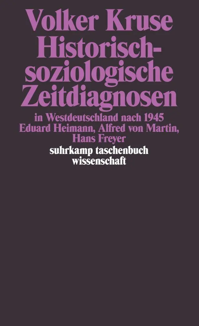 Cover: 9783518287200 | Historisch-soziologische Zeitdiagnosen in Westdeutschland nach 1945