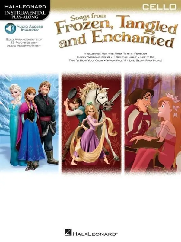 Cover: 9781480387300 | Songs from Frozen, Tangled and Enchanted: Cello | Hal Leonard Corp