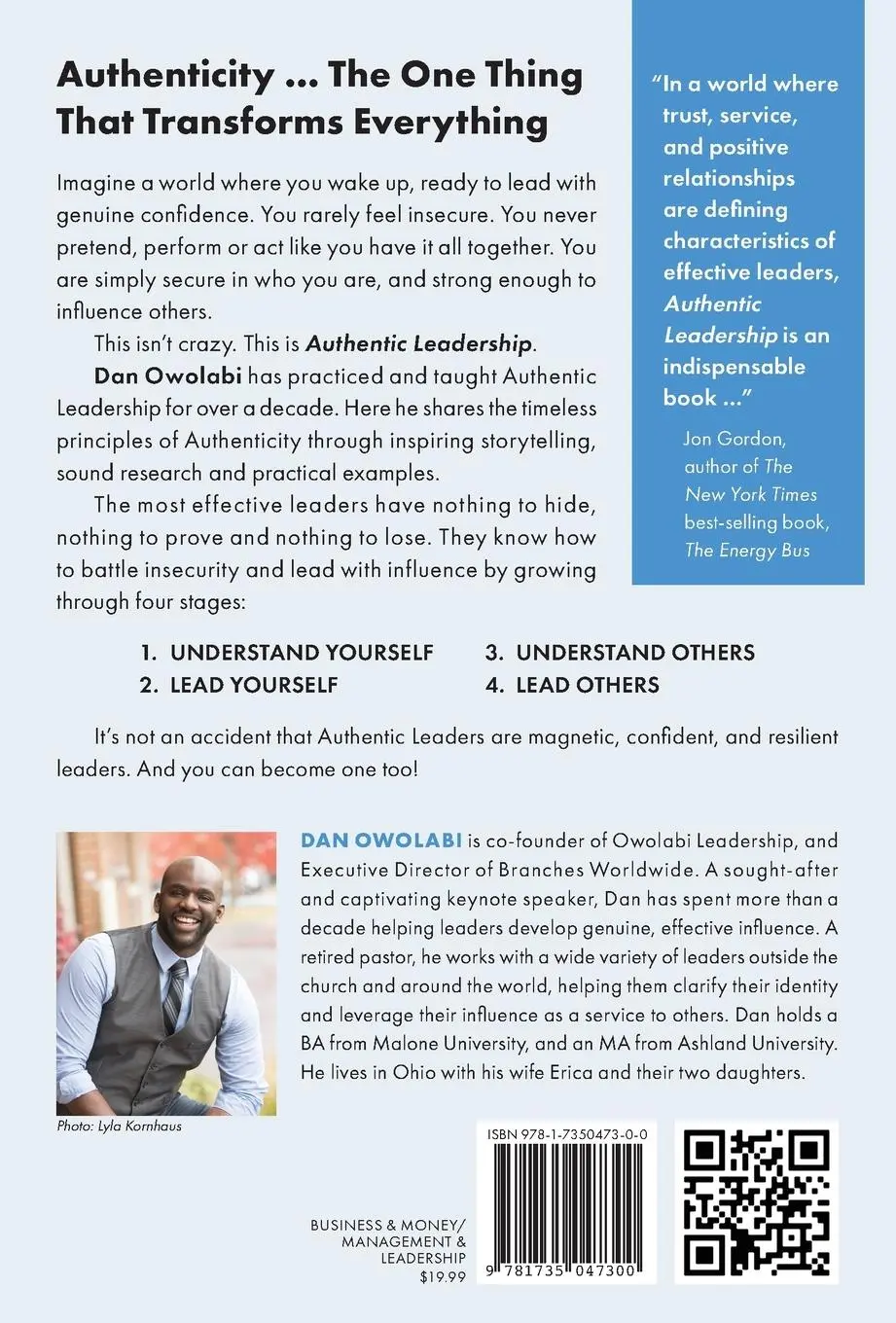 Rückseite: 9781735047300 | Authentic Leadership | Dan Owolabi | Taschenbuch | Englisch | 2024