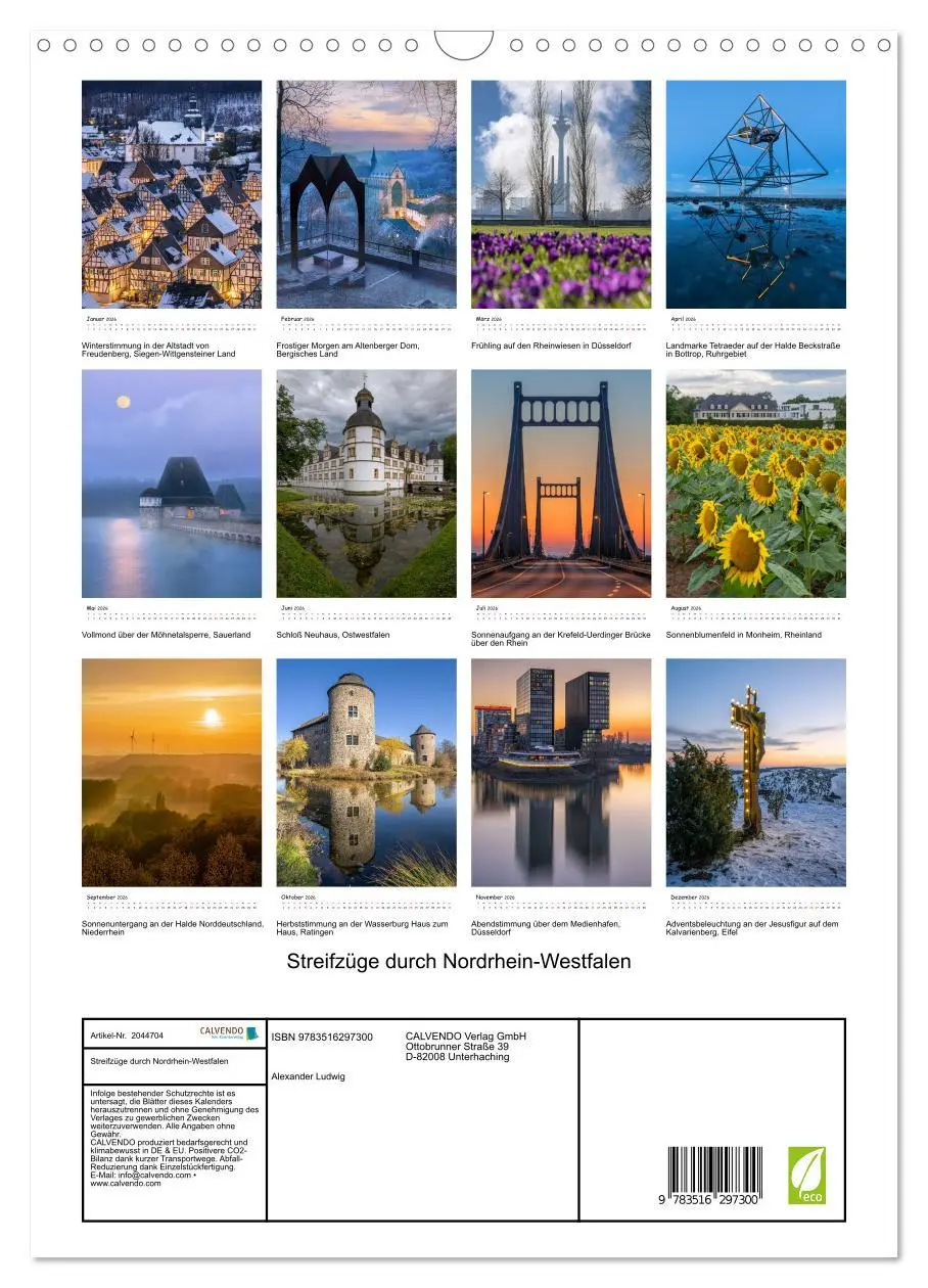 Bild: 9783516297300 | Streifzüge durch Nordrhein-Westfalen (Wandkalender 2026 DIN A3...