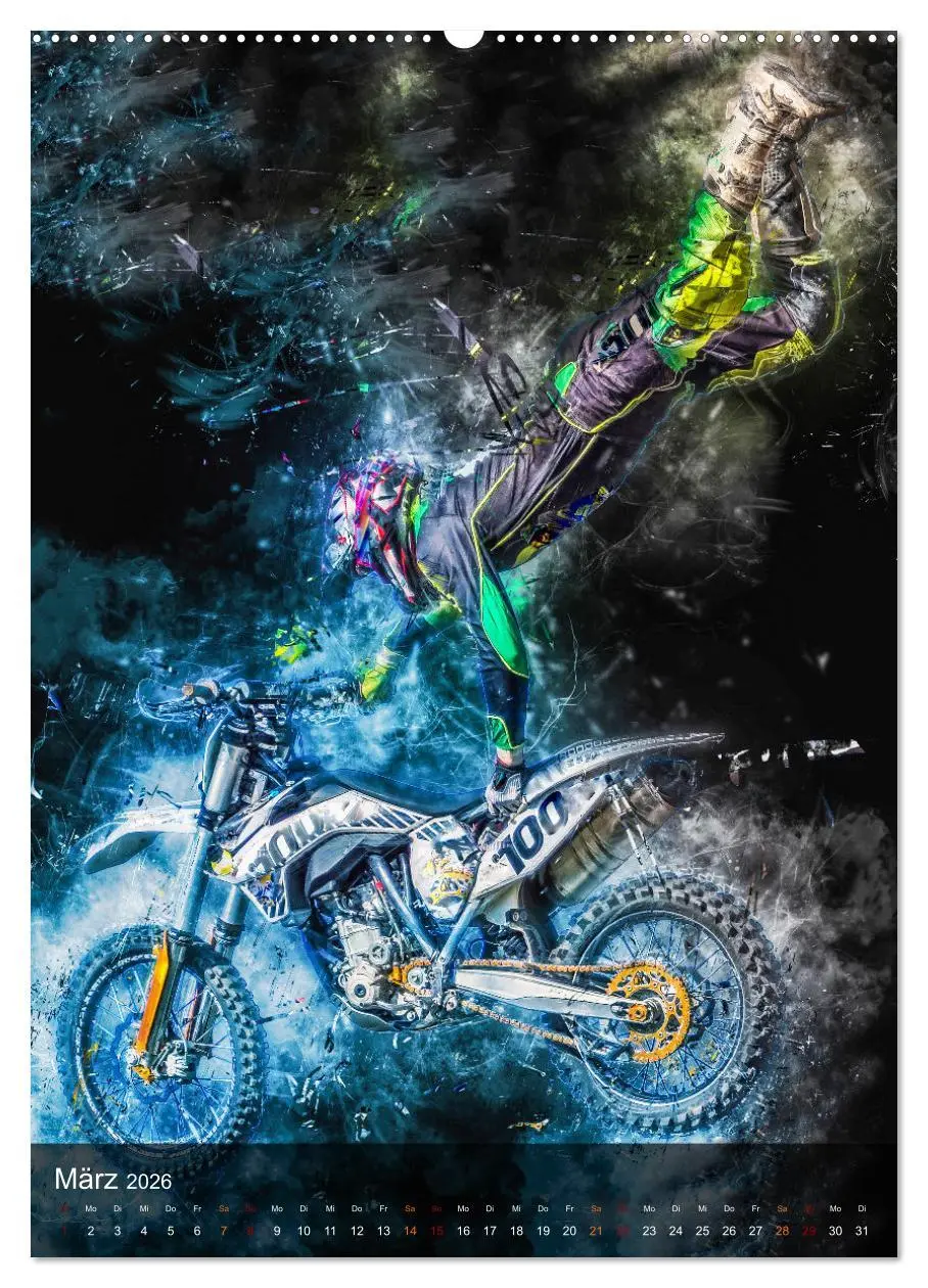 Bild: 9783516367300 | Motocross - einfach faszinierend (Wandkalender 2026 DIN A2 hoch),...