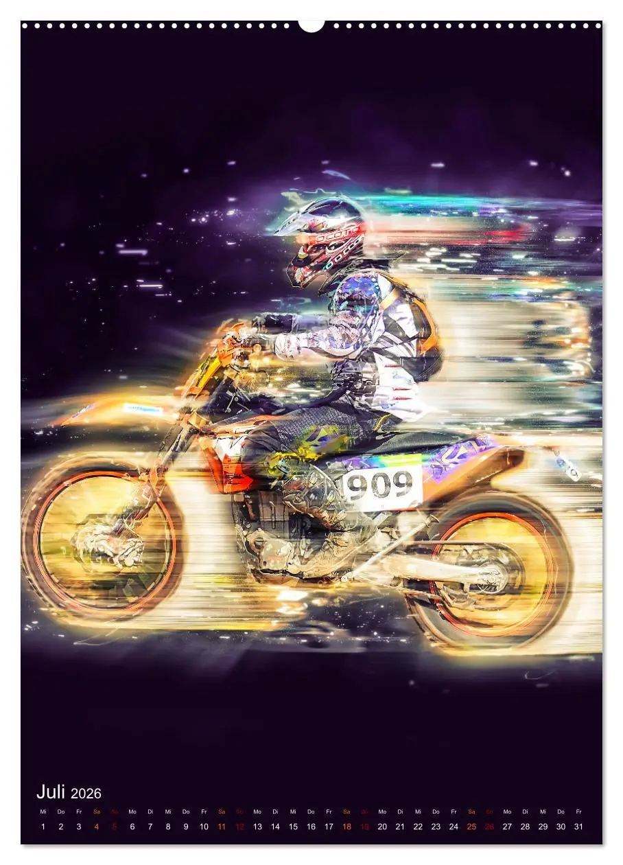 Bild: 9783516367300 | Motocross - einfach faszinierend (Wandkalender 2026 DIN A2 hoch),...