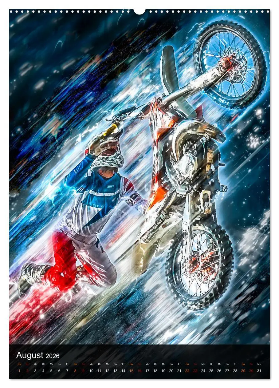 Bild: 9783516367300 | Motocross - einfach faszinierend (Wandkalender 2026 DIN A2 hoch),...