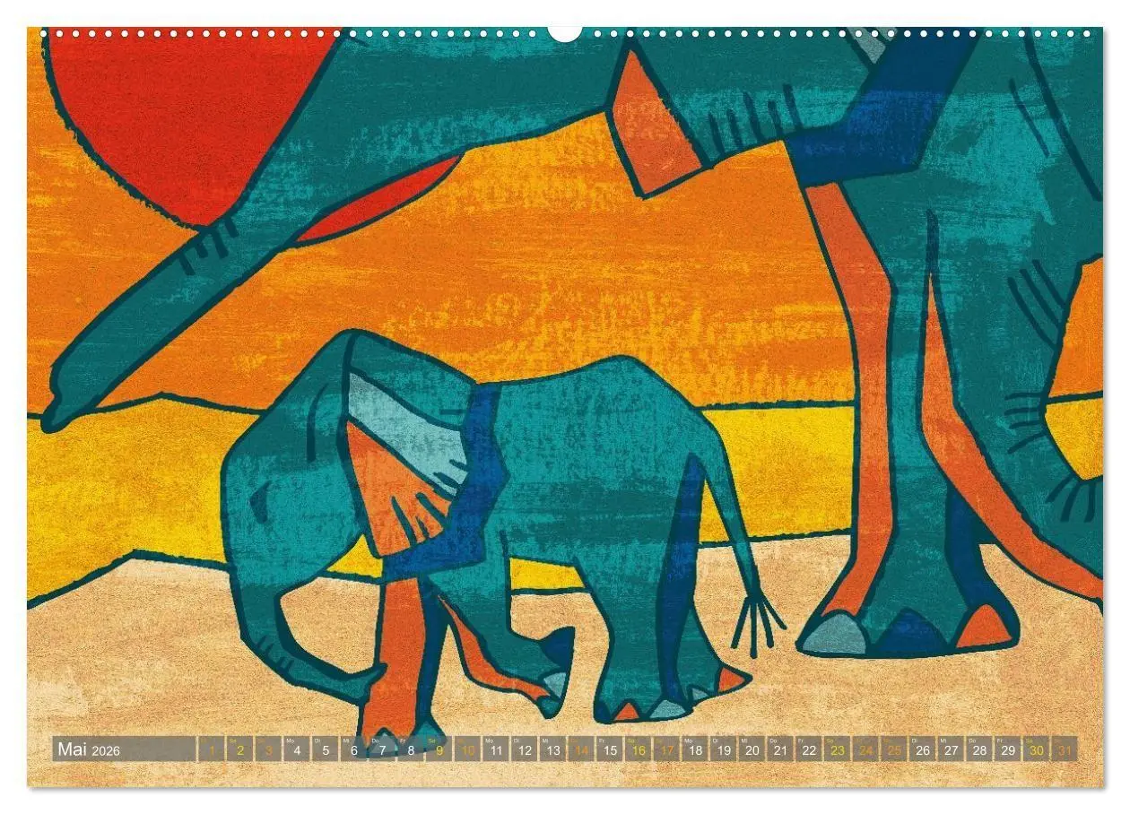 Bild: 9783516747300 | Elefanten-Träume (Wandkalender 2026 DIN A2 quer), CALVENDO...