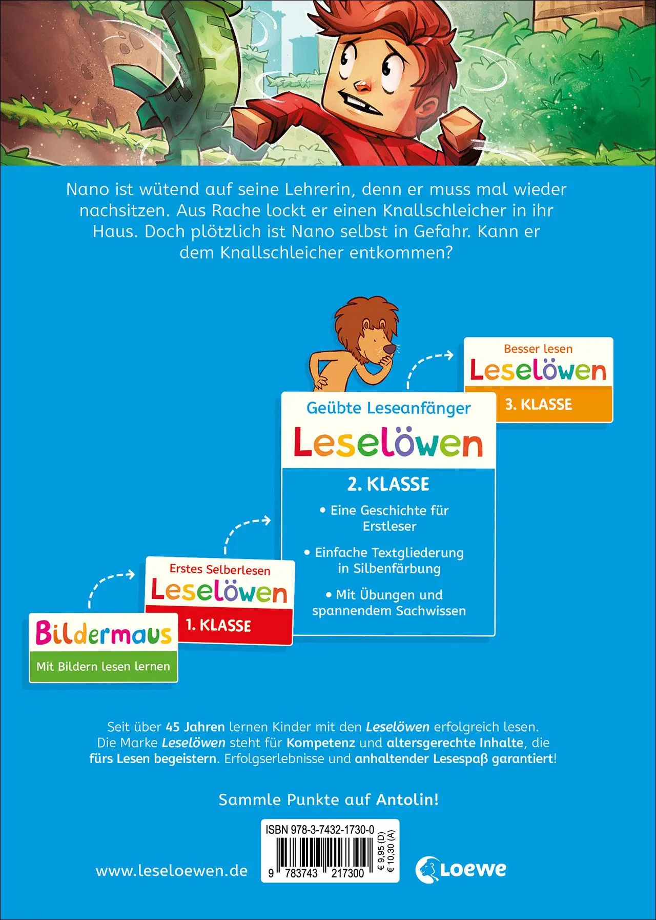 Rückseite: 9783743217300 | Leselöwen 2. Klasse - Nano und der Knallschleicher | Karl Olsberg