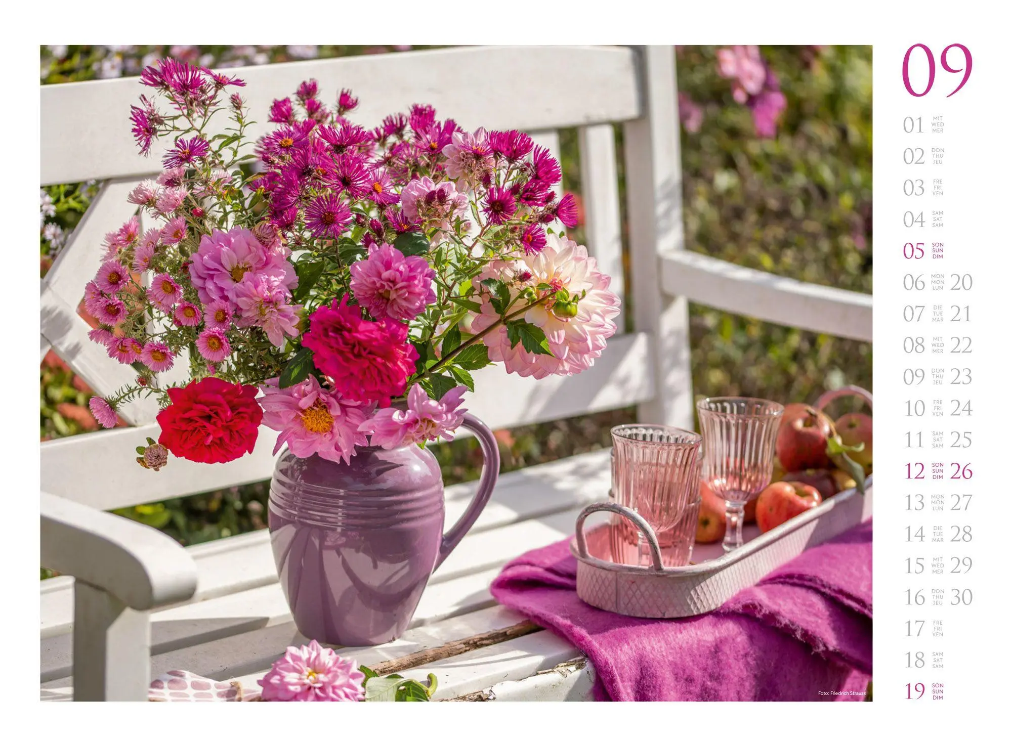 Bild: 9783838427300 | Blumenzauber Kalender 2027 | Ackermann Kunstverlag GmbH | Kalender