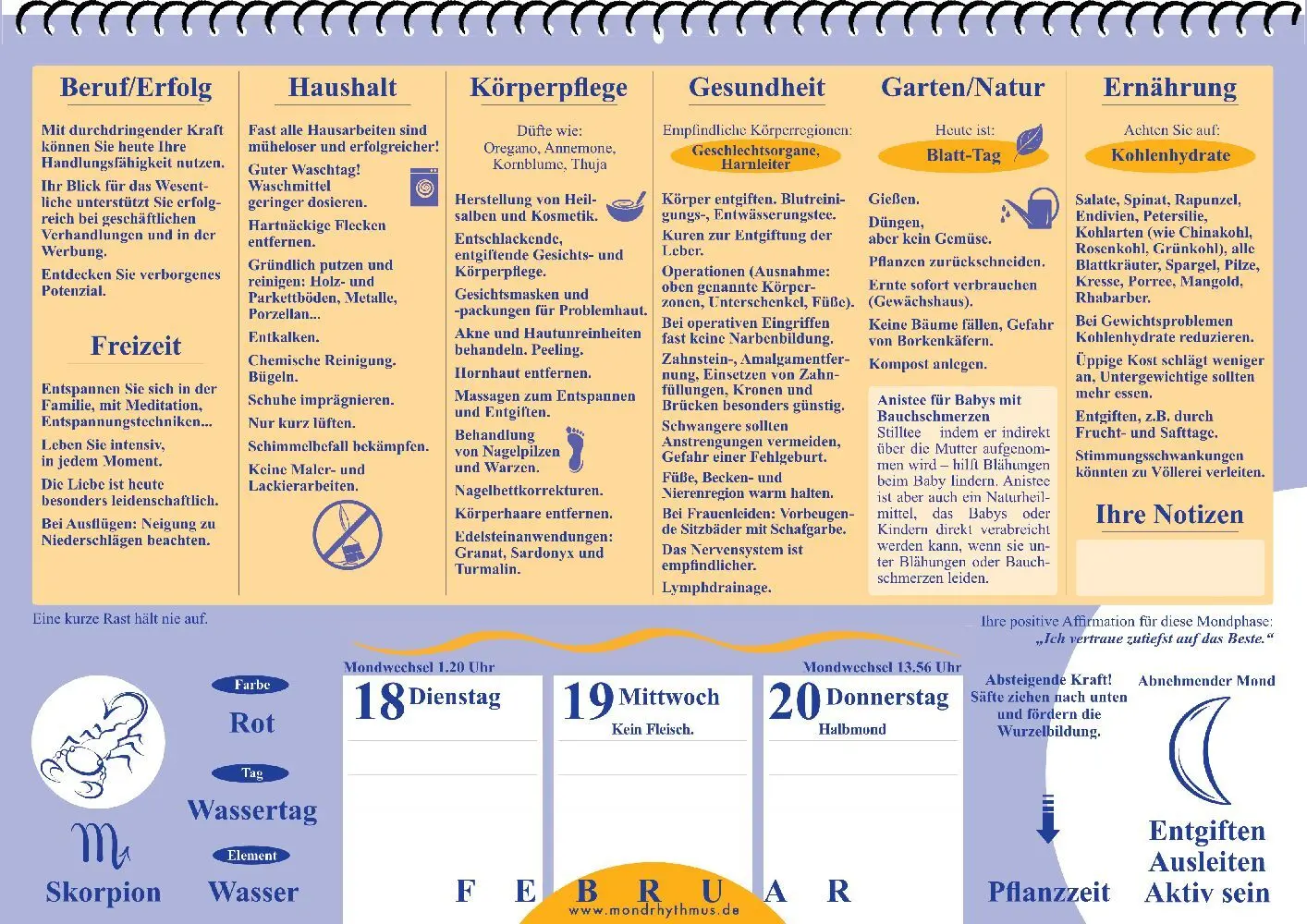 Bild: 9783932547300 | Mein Leben mit dem Mondrhythmus 2025, Aufstellkalender | Taschenbuch
