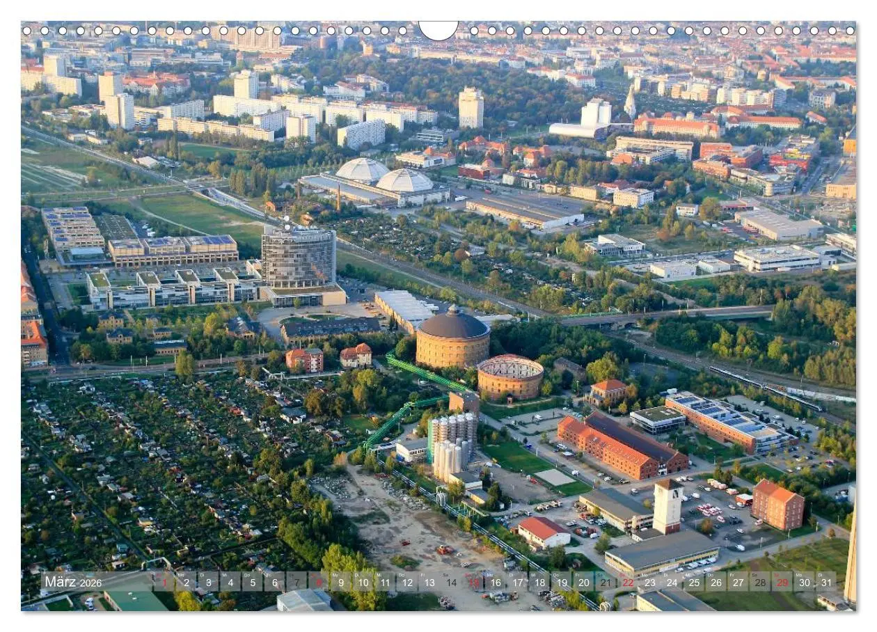 Bild: 9783516117400 | Über den Dächern von Leipzig (Wandkalender 2026 DIN A3 quer),...