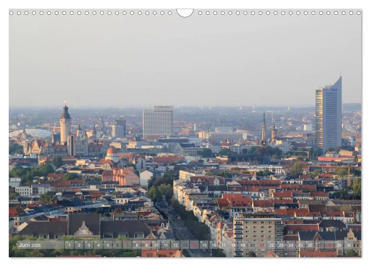 Bild: 9783516117400 | Über den Dächern von Leipzig (Wandkalender 2026 DIN A3 quer),...