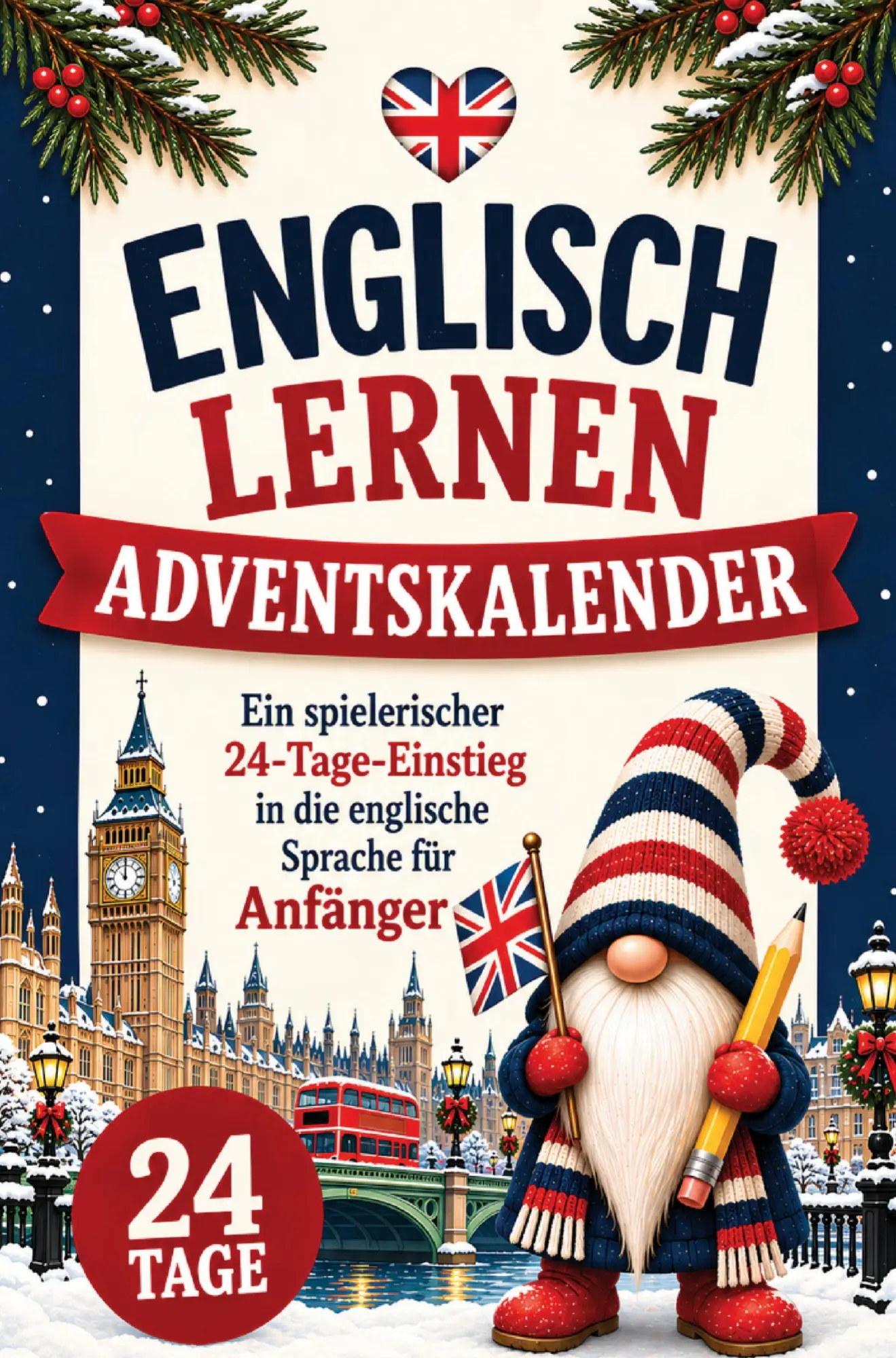 Cover: 9783982967400 | Englisch lernen Adventskalender - Ein spielerischer...