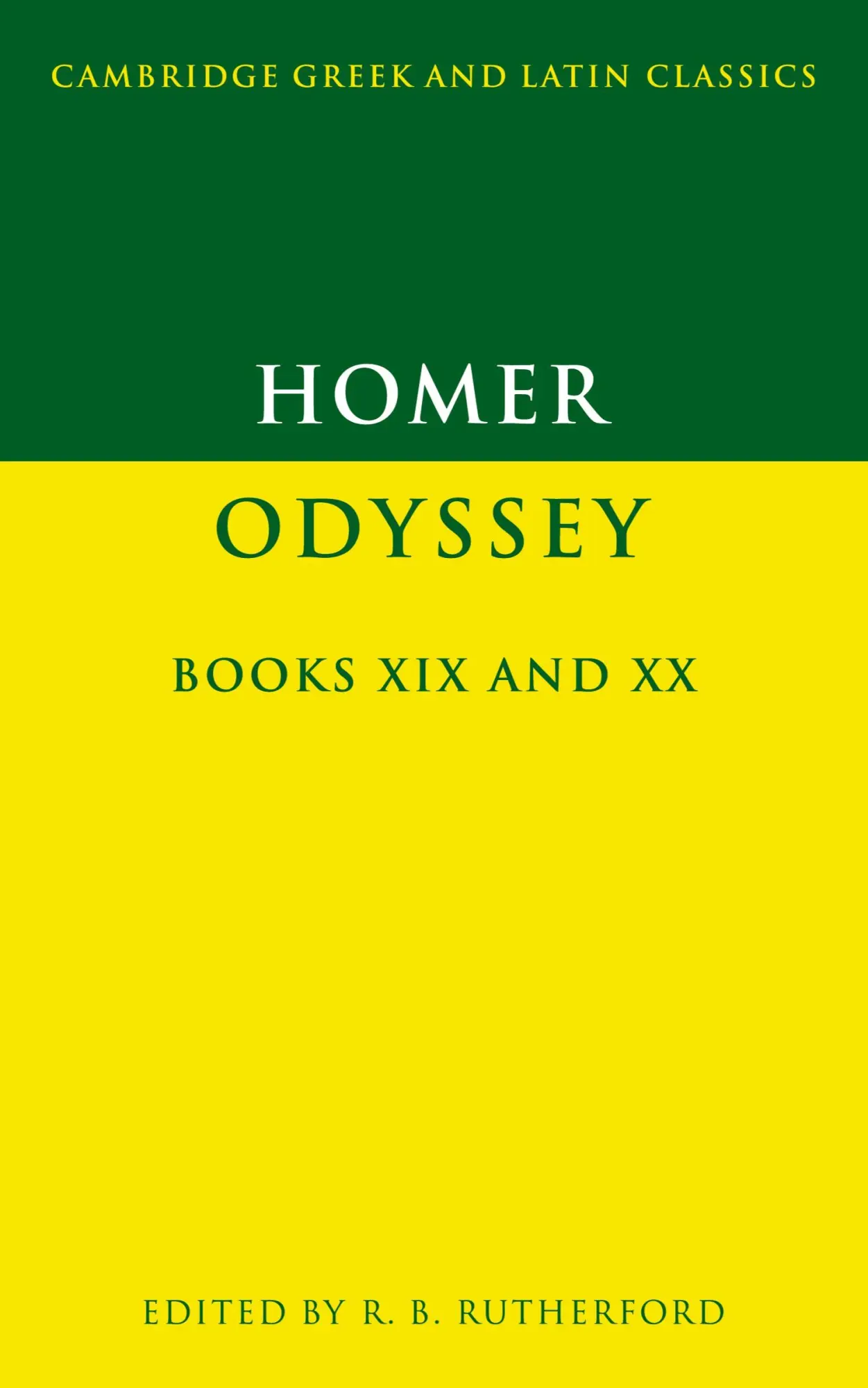 Cover: 9780521347600 | Homer | Odyssey Books XIX and XX | Homer | Taschenbuch | Englisch