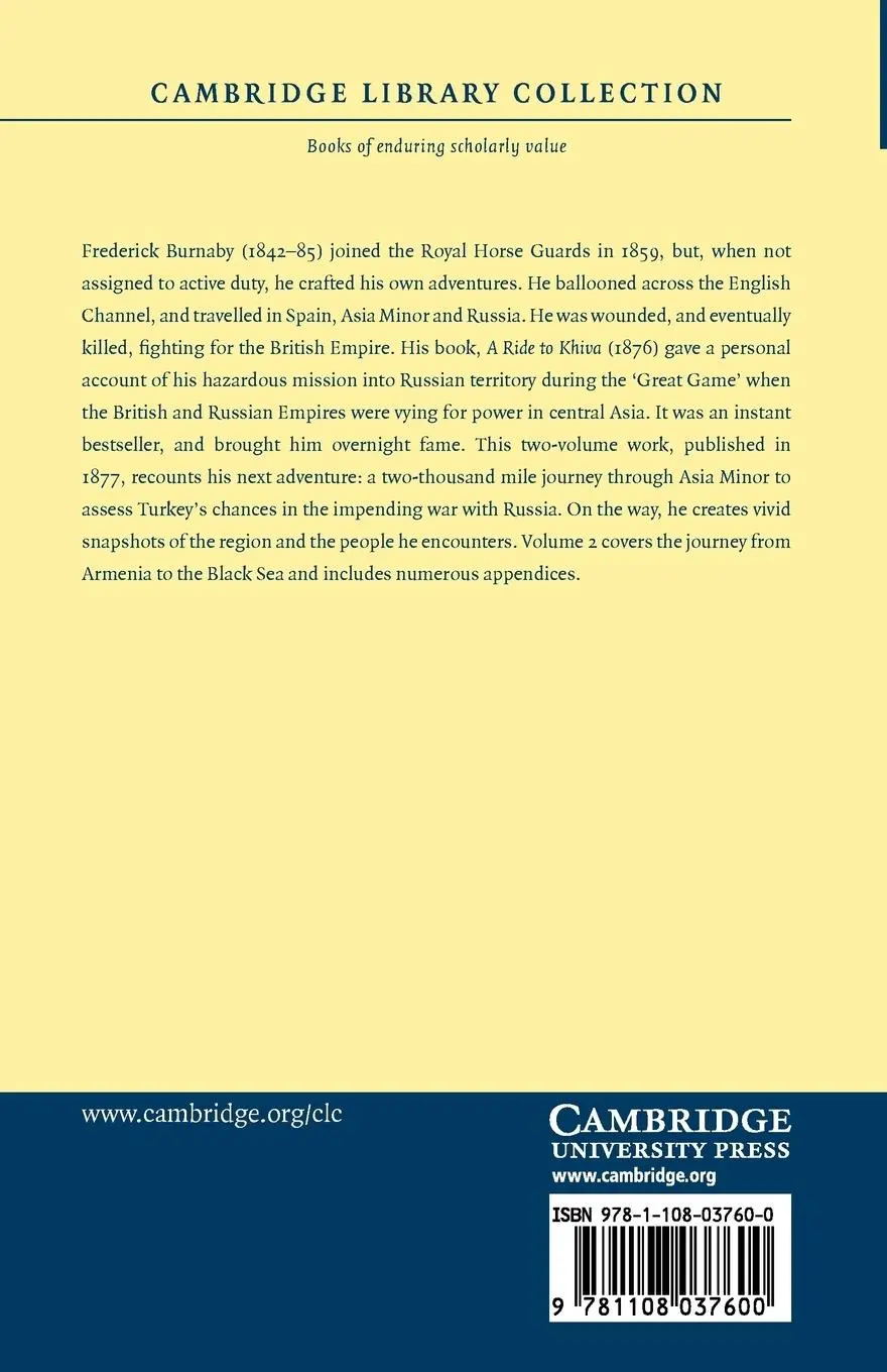 Rückseite: 9781108037600 | On Horseback Through Asia Minor - Volume 2 | Fred Burnaby | Buch
