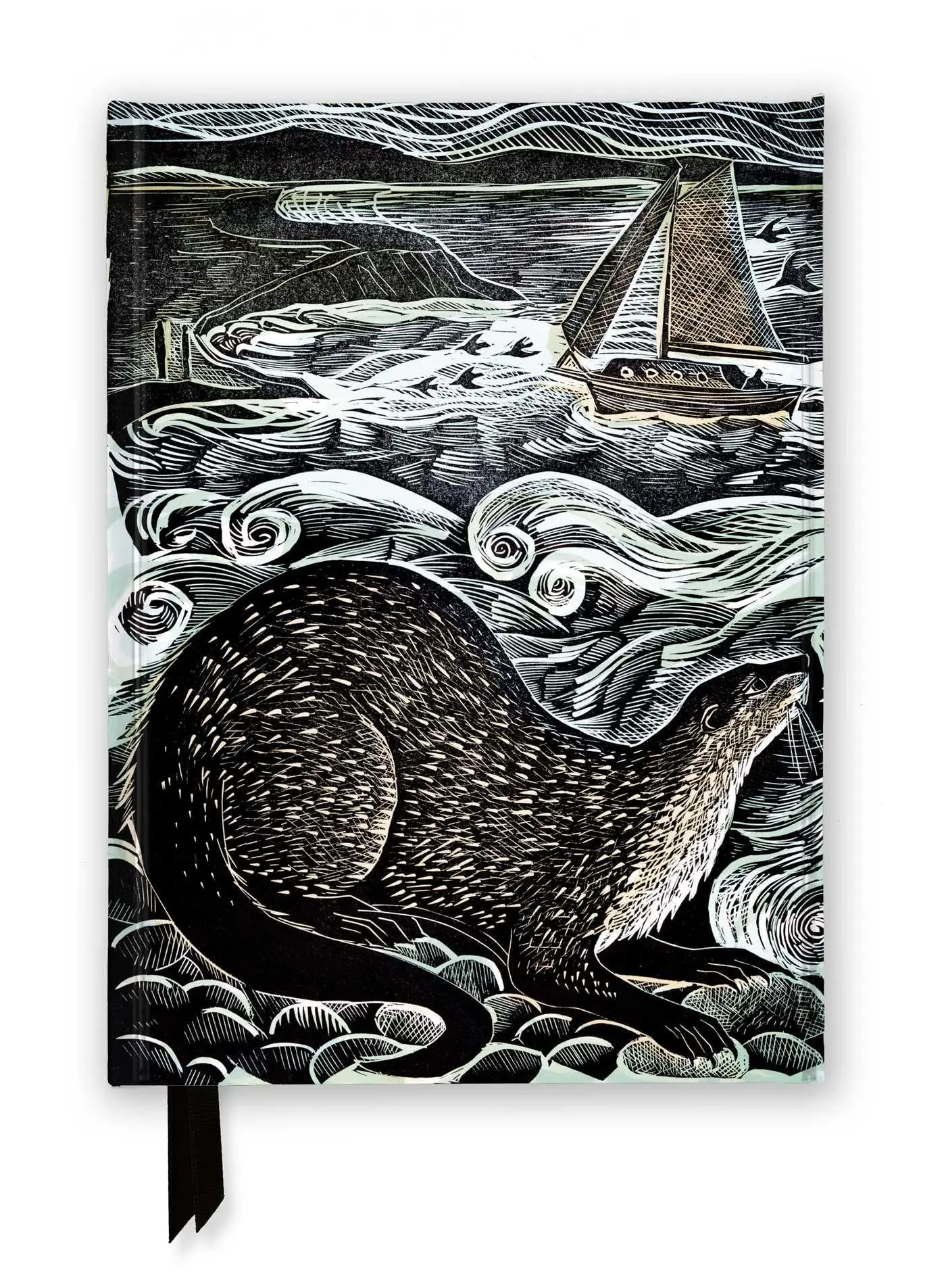 Cover: 9781835627600 | Angela Harding: Shetland Otter &amp; Windsong (Foiled Journal) | Buch