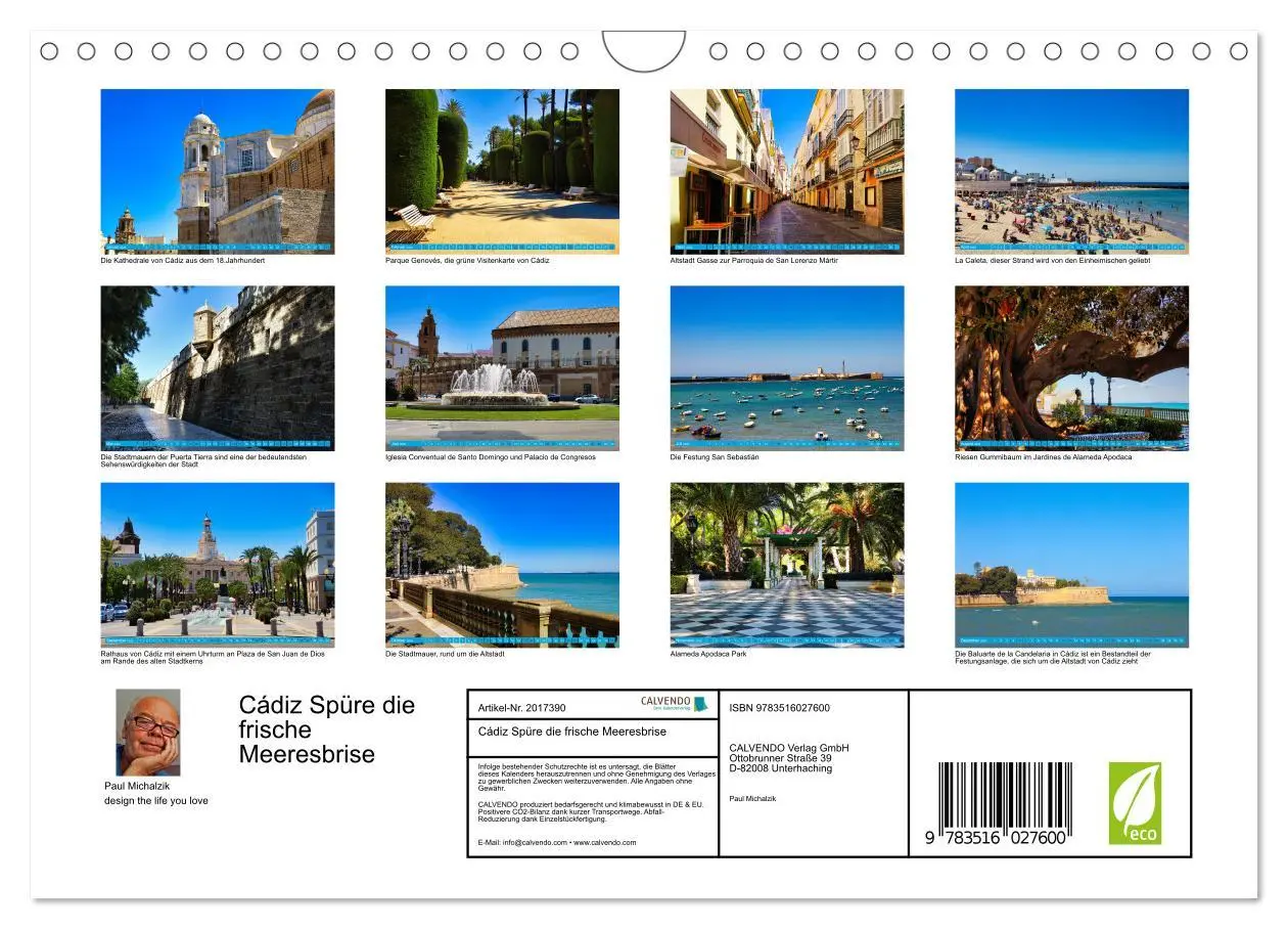 Bild: 9783516027600 | Cádiz Spüre die frische Meeresbrise (Wandkalender 2026 DIN A4...