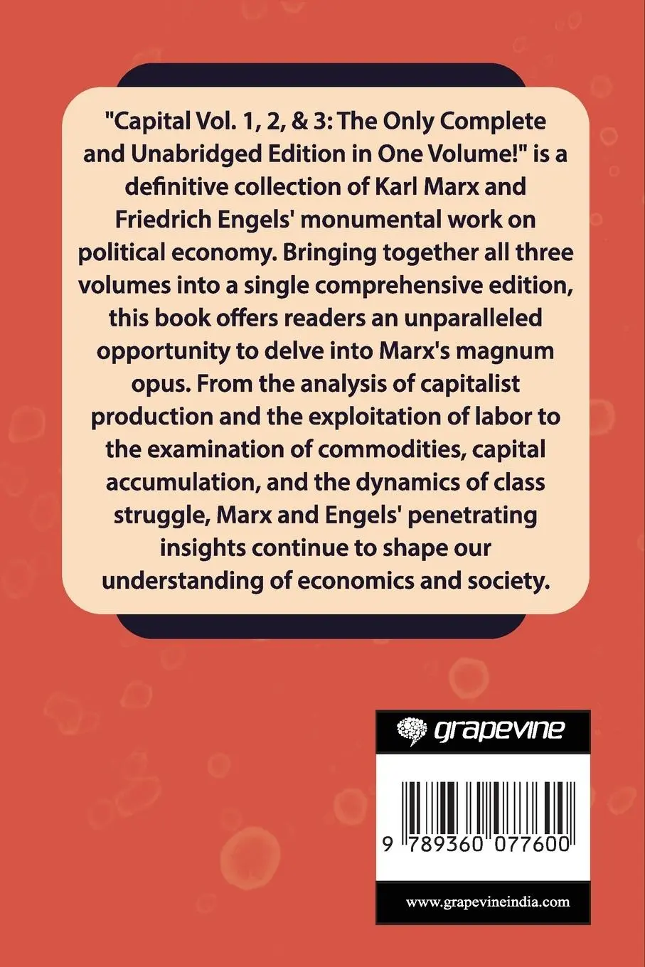 Rückseite: 9789360077600 | Capital Vol. 1, 2, &amp; 3 | Karl Marx | Taschenbuch | Englisch | 2024