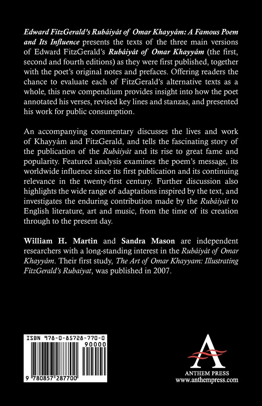 Rückseite: 9780857287700 | Edward FitzGerald's Rubáiyát of Omar Khayyám | Martin (u. a.) | Buch