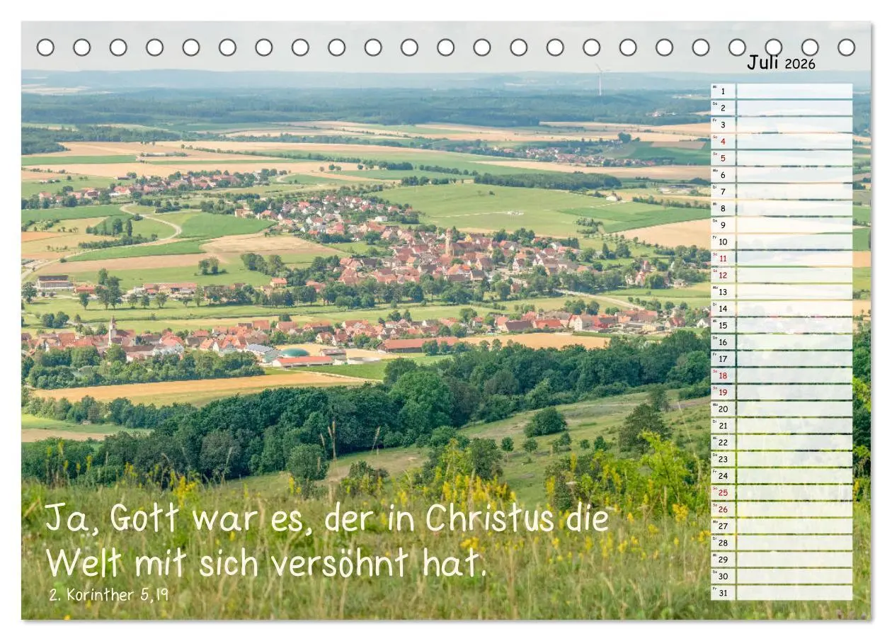 Bild: 9783457927700 | Heimat Hesselberg (Tischkalender 2026 DIN A5 quer), CALVENDO...