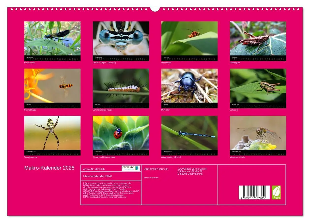 Bild: 9783516187700 | Makro-Kalender 2026 (hochwertiger Premium Wandkalender 2026 DIN A2...