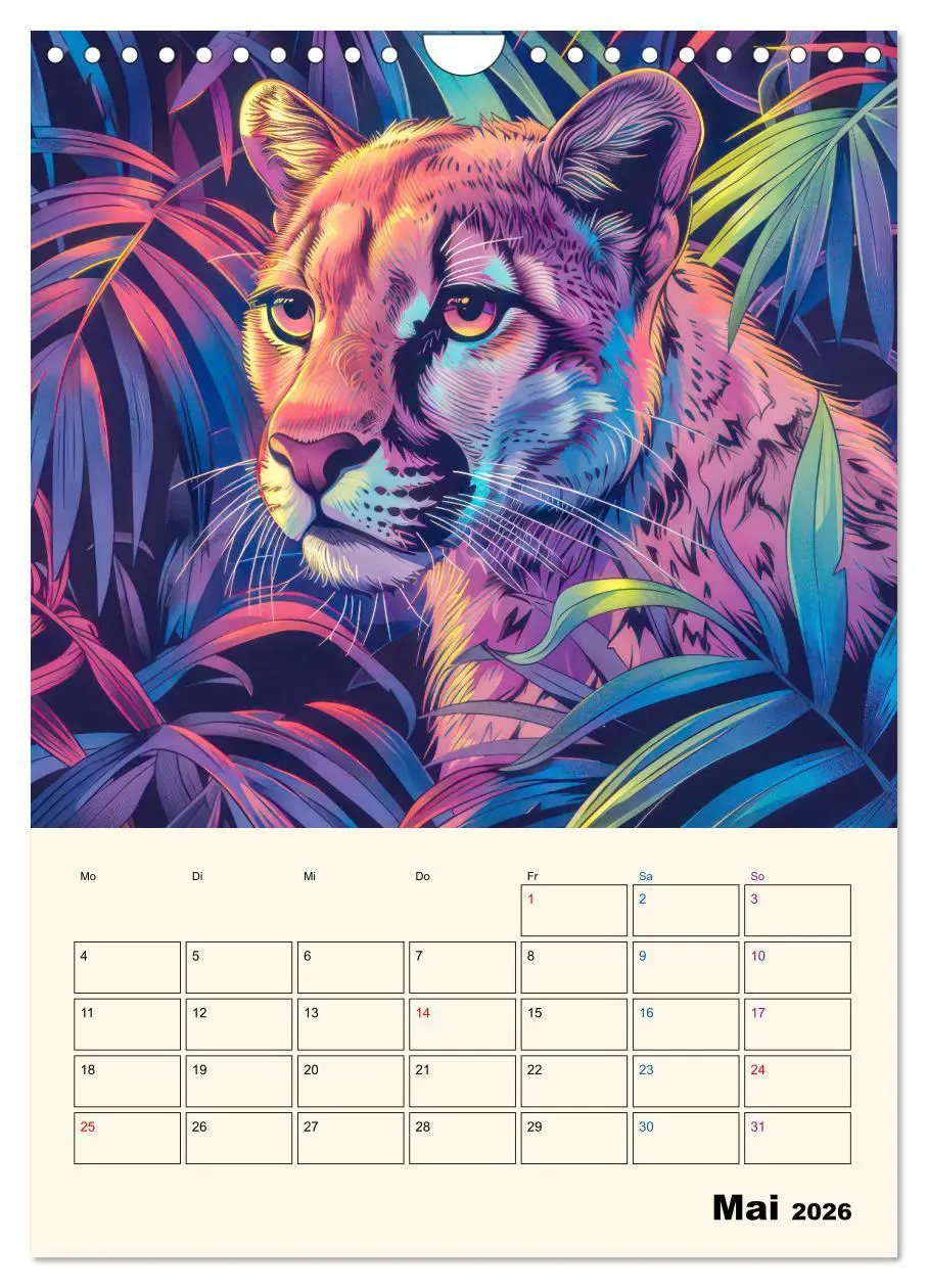Bild: 9783516257700 | Dschungeltiere - Einzigartige Faszination (Wandkalender 2026 DIN A4...