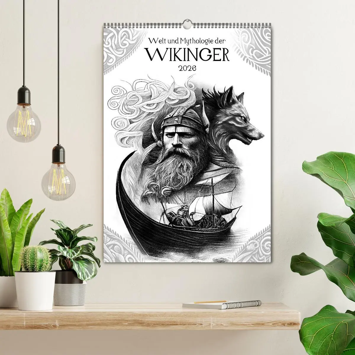 Bild: 9783516327700 | Welt und Mythologie der Wikinger (Wandkalender 2026 DIN A2 hoch),...