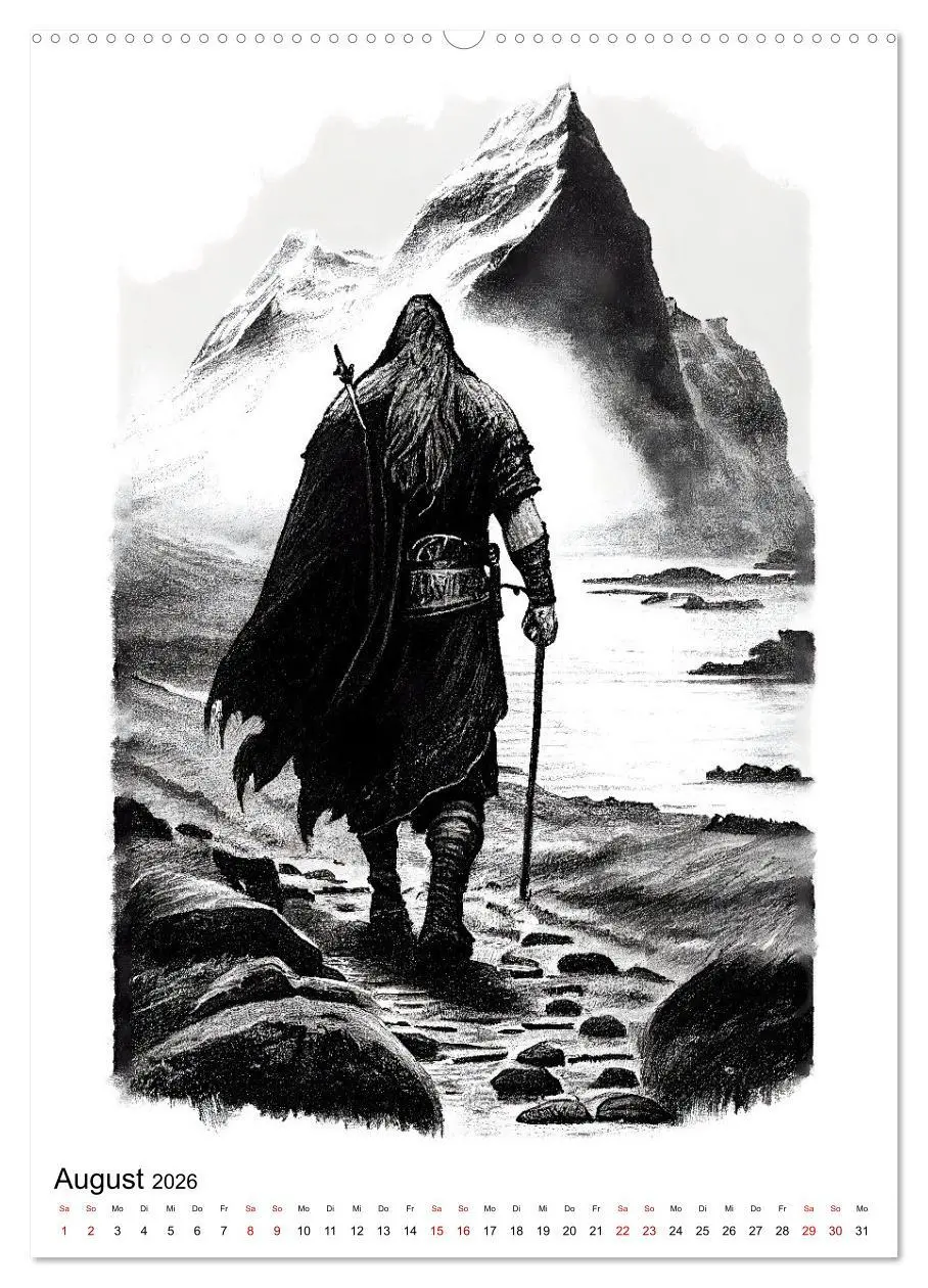 Bild: 9783516327700 | Welt und Mythologie der Wikinger (Wandkalender 2026 DIN A2 hoch),...
