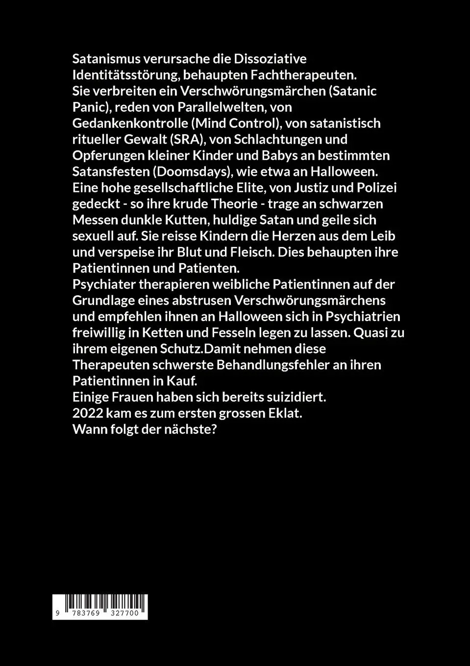 Rückseite: 9783769327700 | Satanic Panic | Teuflische Verschwörungstheorien in der Psychiatrie