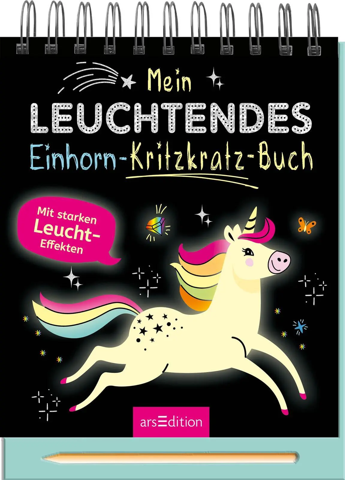 Cover: 9783845867700 | Mein leuchtendes Einhorn-Kritzkratz-Buch | Mit starken Leucht-Effekten