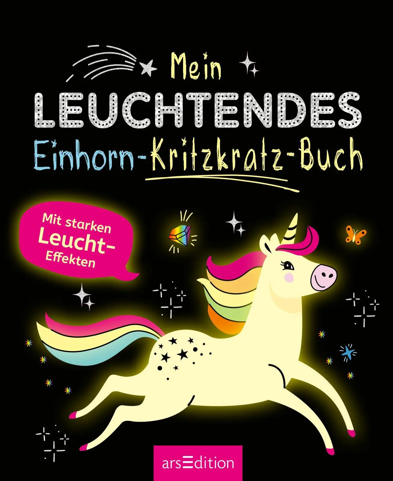 Bild: 9783845867700 | Mein leuchtendes Einhorn-Kritzkratz-Buch | Mit starken Leucht-Effekten