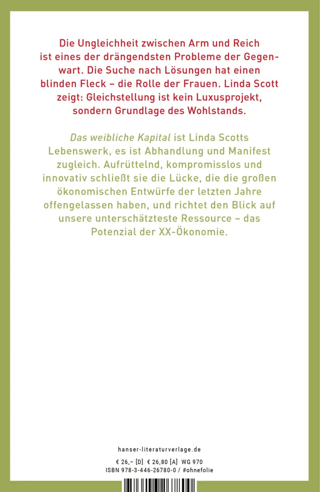 Bild: 9783446267800 | Das weibliche Kapital | Linda Scott | Buch | 416 S. | Deutsch | 2020