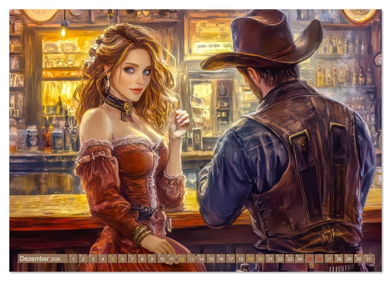 Bild: 9783516627800 | Wilder Westen - Cowboys in Aktion (Wandkalender 2026 DIN A3 quer),...