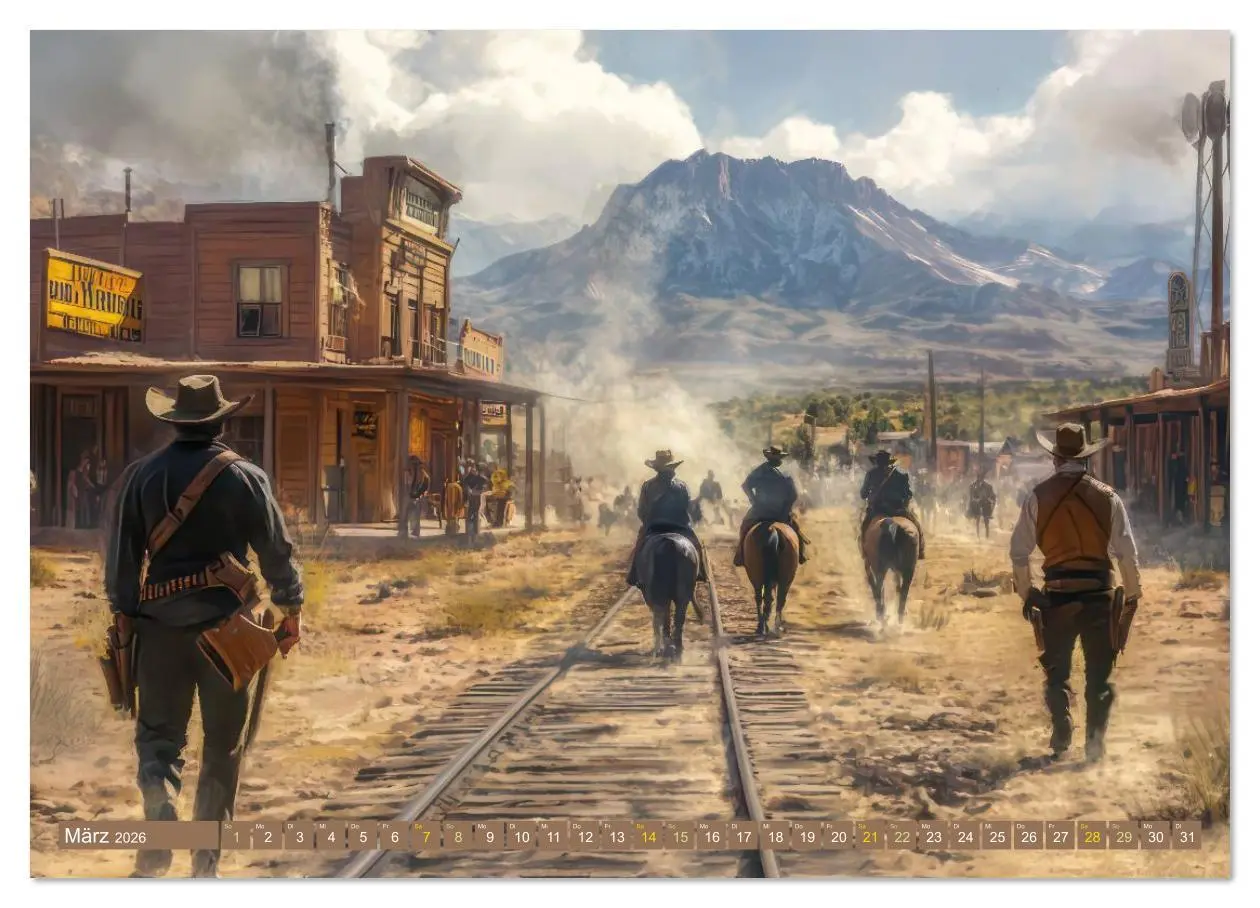 Bild: 9783516627800 | Wilder Westen - Cowboys in Aktion (Wandkalender 2026 DIN A3 quer),...