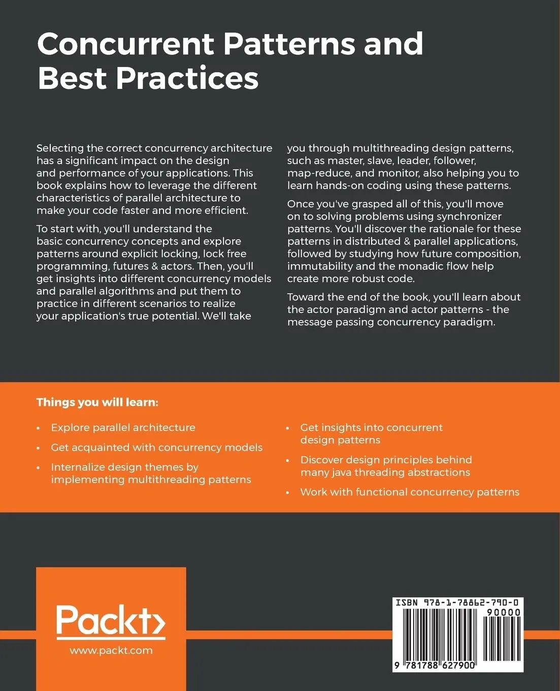 Rückseite: 9781788627900 | Concurrent Patterns and Best Practices | Atul S Khot | Taschenbuch