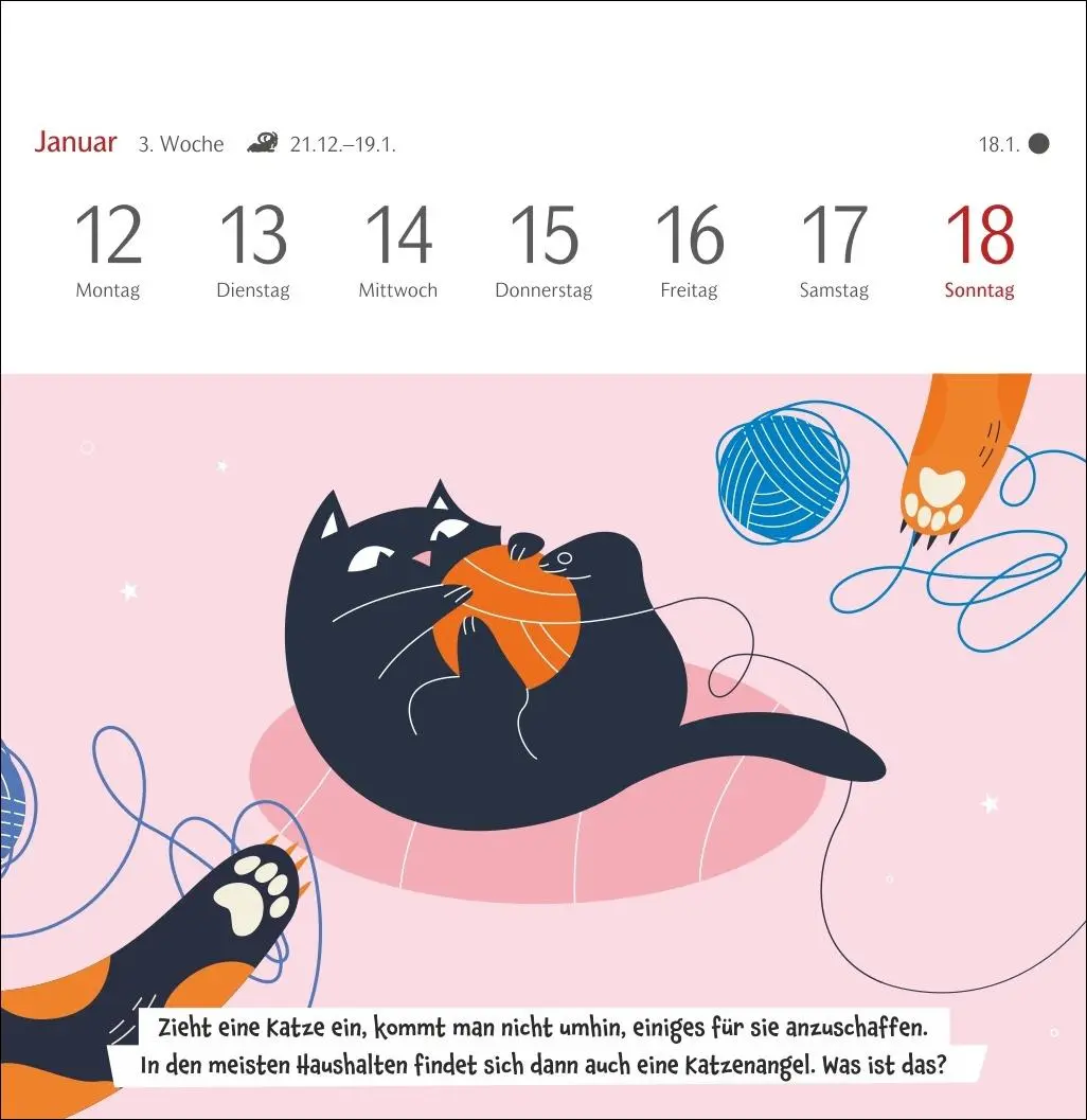 Bild: 9783840037900 | Unnützes-Wissen-Quiz Katzen Premium-Postkartenkalender - Kalender...