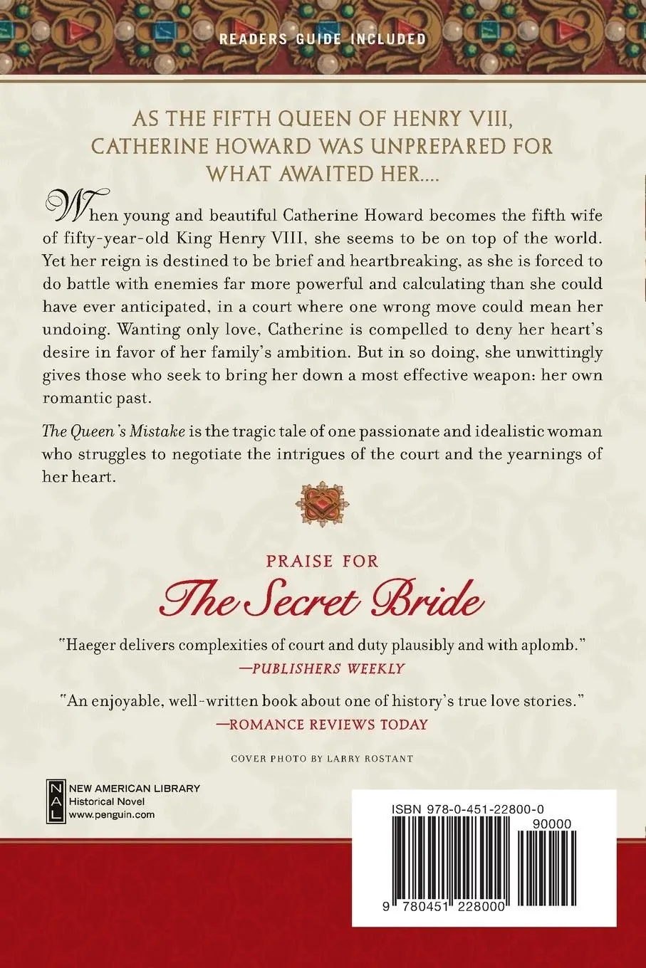 Rückseite: 9780451228000 | The Queen's Mistake | In the Court of Henry VIII | Diane Haeger | Buch
