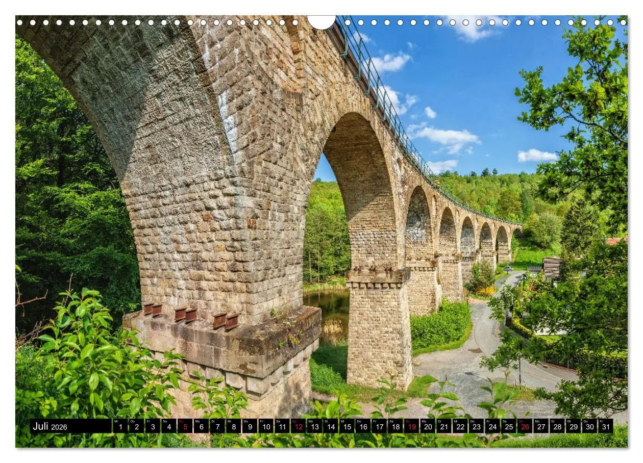 Bild: 9783457898000 | Brücken des Landkreises Sonneberg (Wandkalender 2026 DIN A3 quer),...