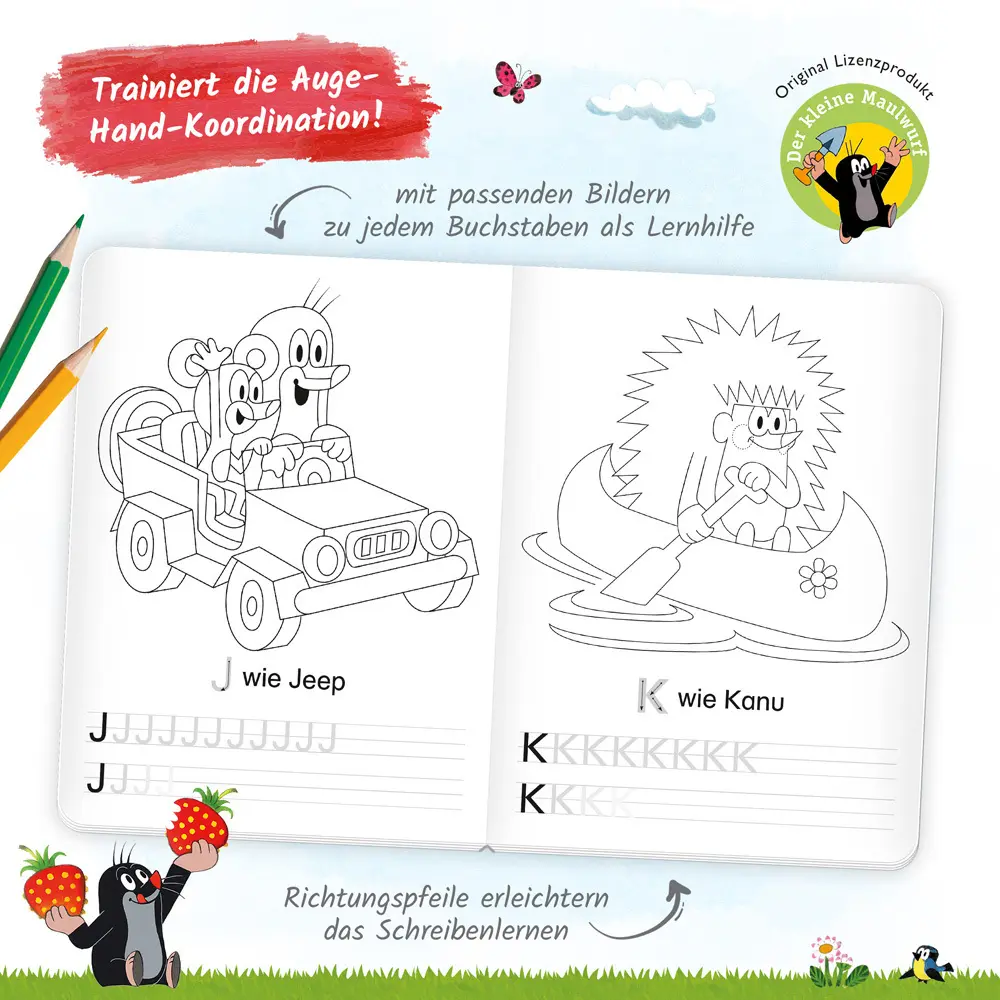 Bild: 9783965528000 | Trötsch Der kleine Maulwurf Malbuch ABC-Malbuch | Trötsch Verlag
