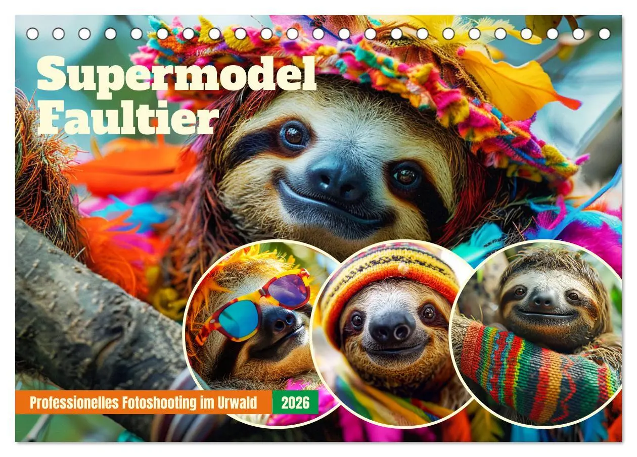 Cover: 9783457408100 | Supermodel Faultier. Professionelles Fotoshooting im Urwald...